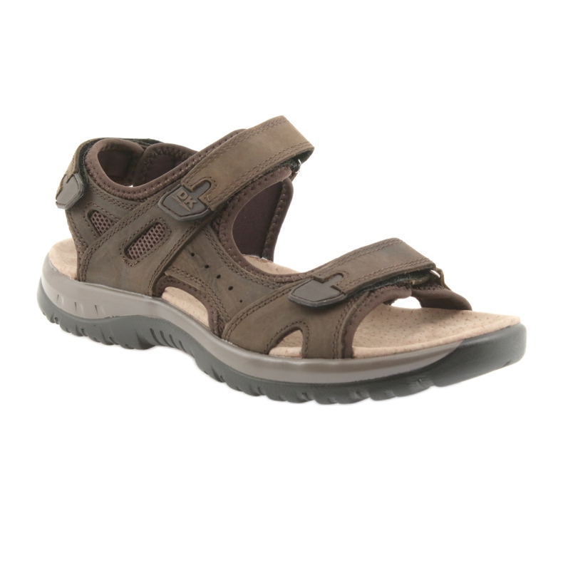 Sandali DK Brown con velcro e fondo leggero in EVA marrone 1