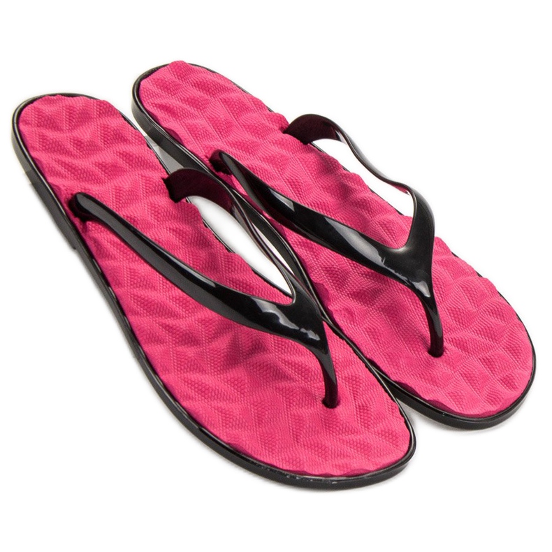 SHELOVET Infradito in gomma rosa 1
