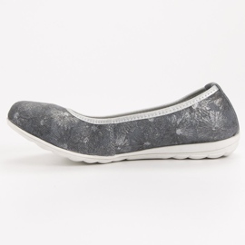 Filippo Ballerine in pelle grigio 1