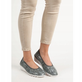 Filippo Ballerine in pelle grigio scuro 1