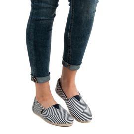 SHELOVET Scarpe da ginnastica leggere slip-on bianco blu 1
