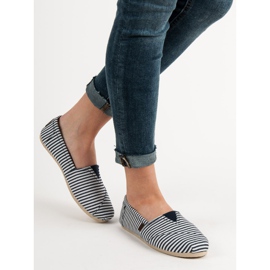 SHELOVET Scarpe da ginnastica leggere slip-on bianco blu 2