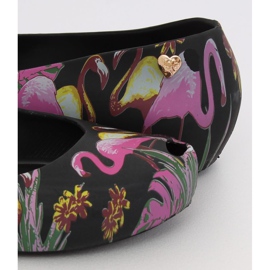 Meliski con fenicotteri nero CK85 Black viola multicolore 1