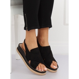 Sandali neri da donna G-202 Black nero 1