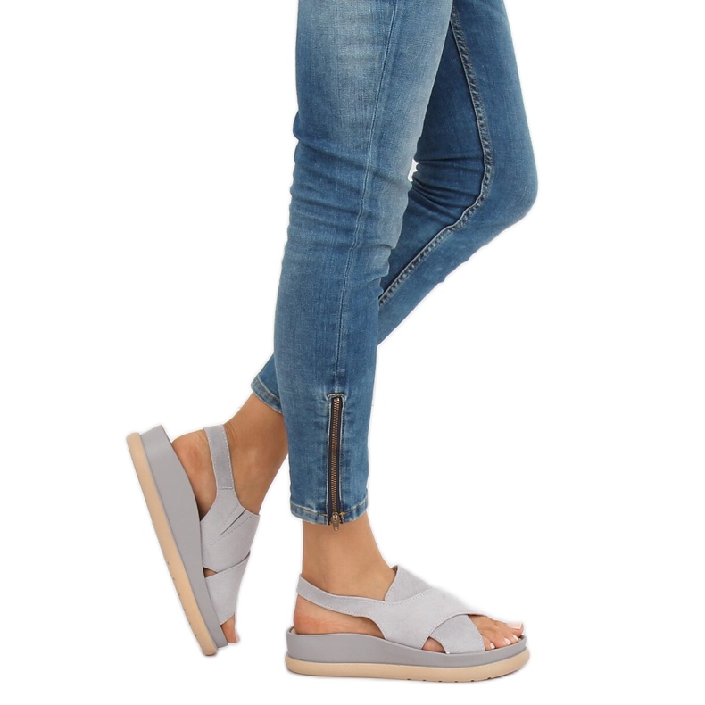 Sandali da donna grigi G-202 Grey grigio 1