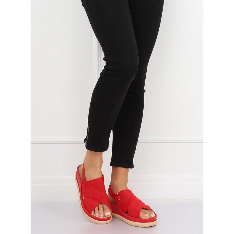 Sandali rossi da donna G-202 Red rosso 2