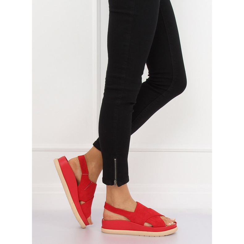 Sandali rossi da donna G-202 Red rosso 1