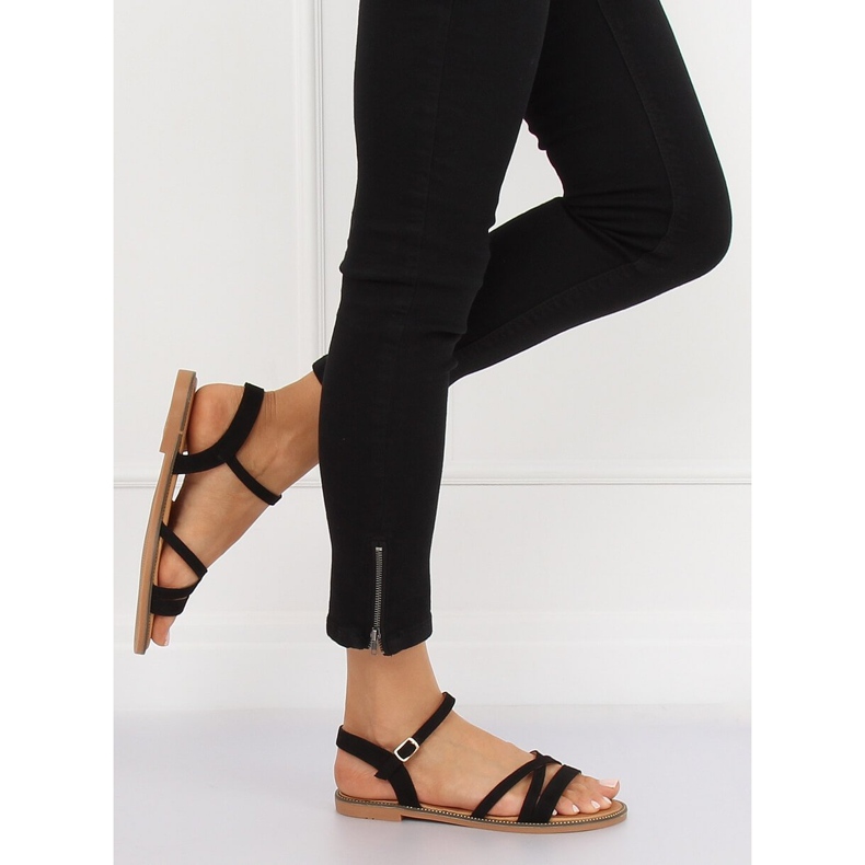 Sandali neri da donna S55 Black nero 1