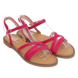 Sandali fucsia da donna S55 Rosered rosa 2