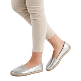 New Tlck Espadrillas d'argento grigio 2
