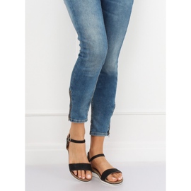 Sandali neri da donna S18-33 Black nero 1