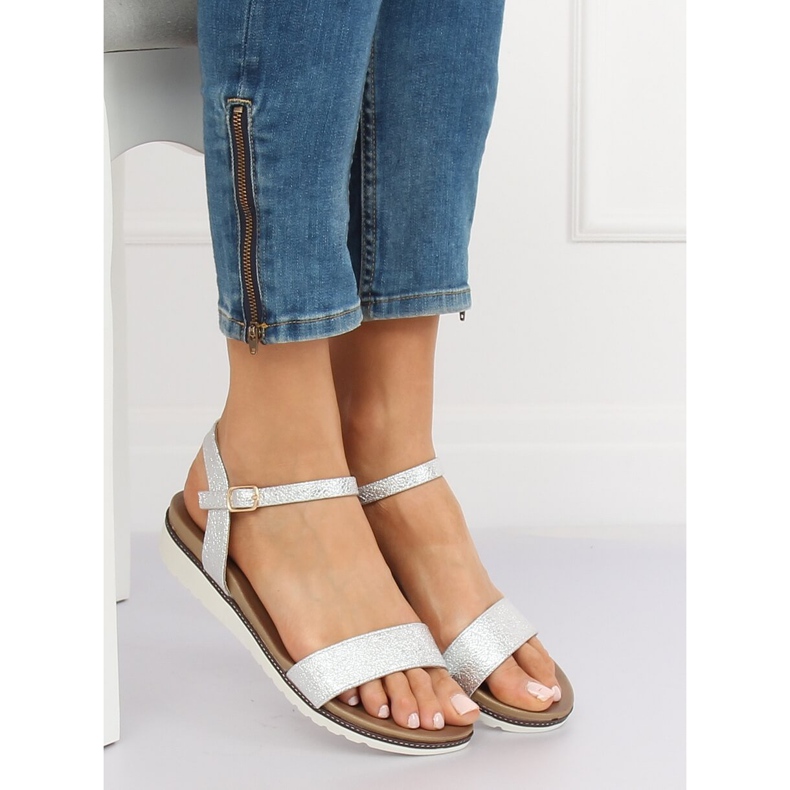 Sandali da donna argento S18-33 Argento grigio 1