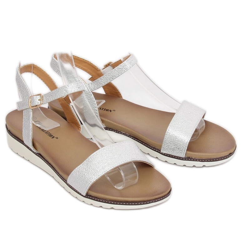 Sandali da donna argento S18-33 Argento grigio 2