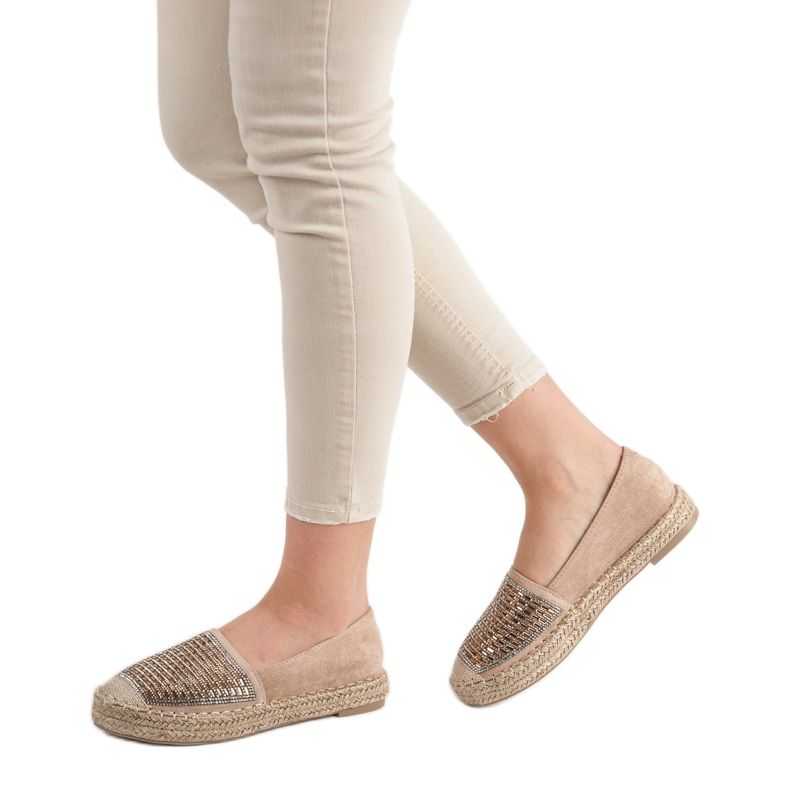 Vices Espadrillas Con Morse Cubic Zirconia marrone 1