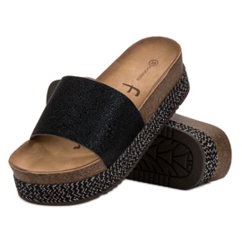 Goodin Pantofole Sulla Piattaforma nero 2