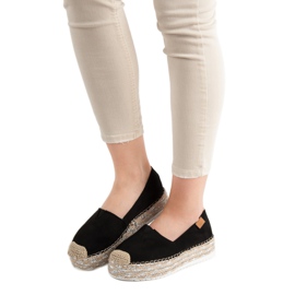 Forever Folie Espadrillas nere sulla piattaforma nero 2