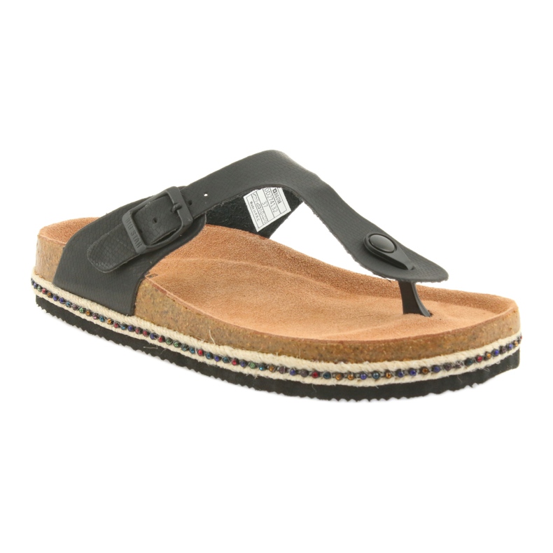 Ciabatte profilate da donna Big Star 274132 nere nero 1