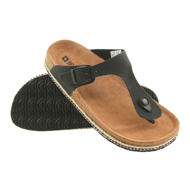 Ciabatte profilate da donna Big Star 274132 nere nero 3