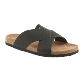Pantofole da uomo profilate Big Star 174603 nere nero 1