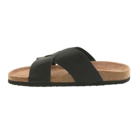 Pantofole da uomo profilate Big Star 174603 nere nero 2