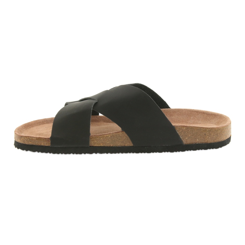 Pantofole da uomo profilate Big Star 174603 nere nero 2