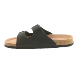 Pantofole da uomo profilate Big Star 174605 nere nero 2
