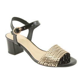 Espinto Sandali neri/oro nero giallo 1