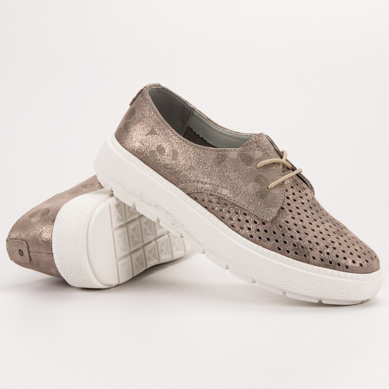 Goodin Scarpe in pelle leggera multicolore giallo 2