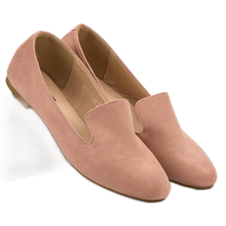 Lily Shoes Signori in pelle scamosciata rosa 2