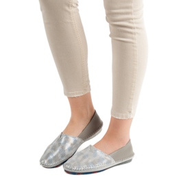 Goodin Scarpe Slip-on in pelle grigio 1