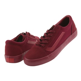Sneakers allacciate AlaVans Atletico 18081 bordeaux rosso 4