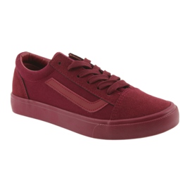 Sneakers allacciate AlaVans Atletico 18081 bordeaux rosso 1