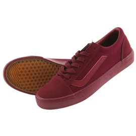Sneakers allacciate AlaVans Atletico 18081 bordeaux rosso 5