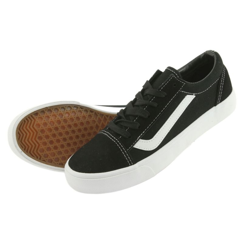 Atletico Sneaker legate 18081 Black/Bianco nero 5