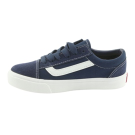 Atletico Sneaker per bambini legati al 18081 blu navy 2