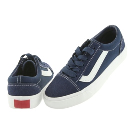 Atletico Sneaker per bambini legati al 18081 blu navy 4