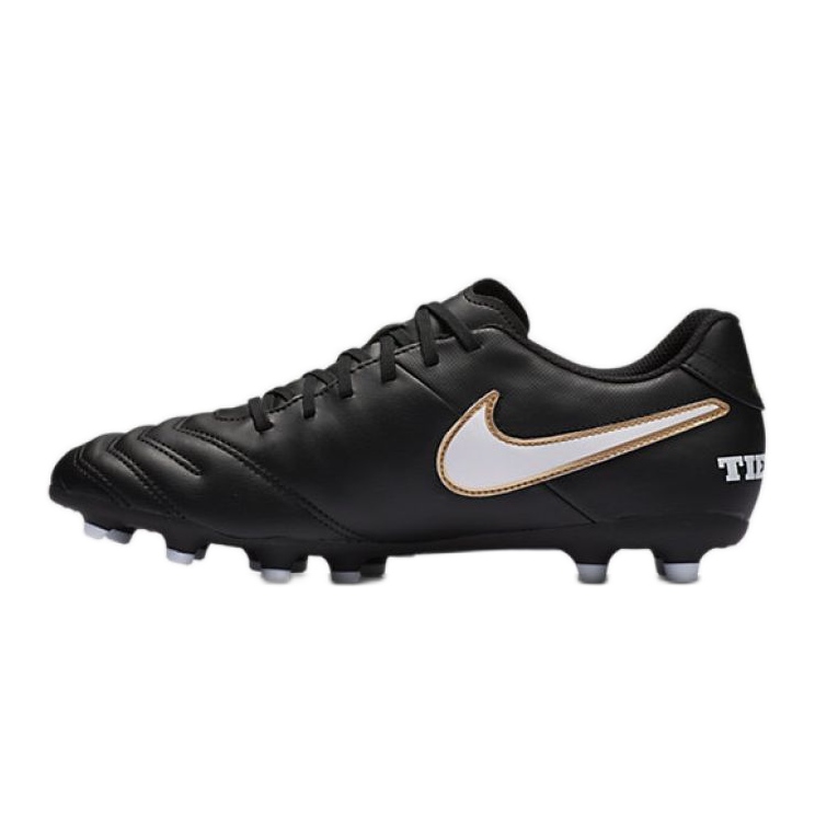 Nike Tiempo Rio Iii Fg M 819233-010 scarpe da calcio nero nero 2