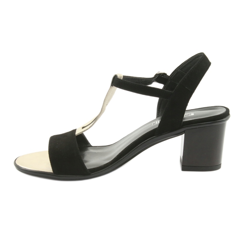Anabelle 1447 sandali da donna neri/oro nero giallo 2