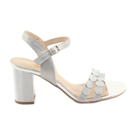 Sandali argento da donna Gamis 3658 blu grigio rosa 1