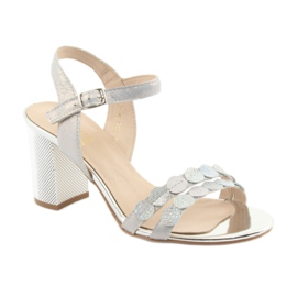 Sandali argento da donna Gamis 3658 blu grigio rosa 3