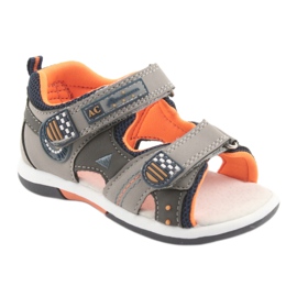 American Club DR13 sandali da bambino grigi arancia grigio blu navy 1