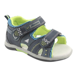 Sandali da bambino American Club DR13 blu navy verde 1