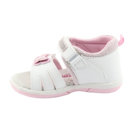 American Club Sandali da bambina American DR19 bianchi farfalla bianco rosa 2
