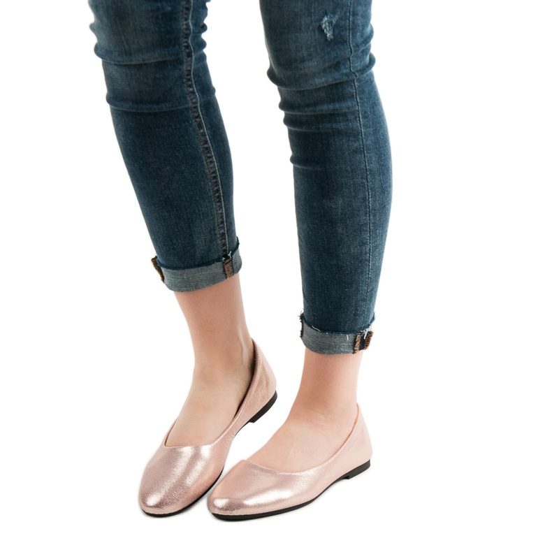 SHELOVET Ballerine scintillanti Rose Gold rosa 1