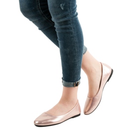 SHELOVET Ballerine scintillanti Rose Gold rosa 2