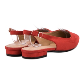SHELOVET Ballerine in pelle scamosciata alla moda rosso 2