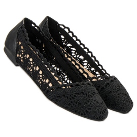 Coura Ballerine di pizzo nero 2