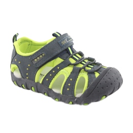 Sandali con velcro per bambino American Club DR11 verde blu navy 1