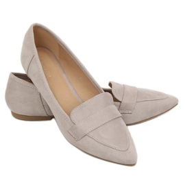 Ballerine a punta grigie 302 Grey grigio 1