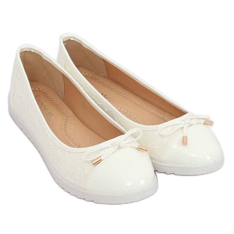 Ballerine da donna bianche 7846-P White bianco 1